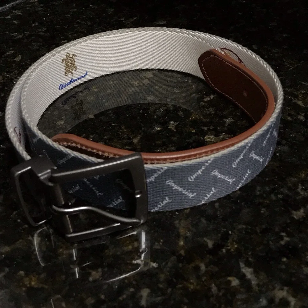 Men's Imperial‎ 1916 Belt Embroidered Quarterback Design Size 30-32